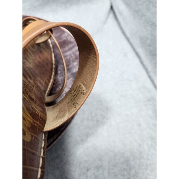 Sam Edelmam Womens Tan Leather Wedge Sandals Size 6 - Picture 10 of 13